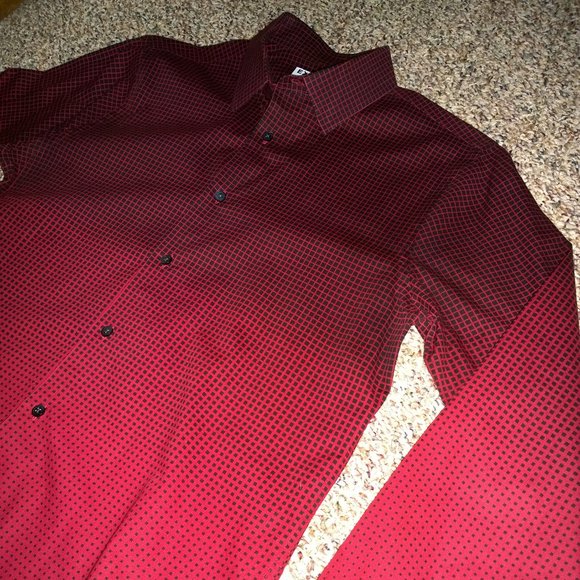 Men's EXPRESS Checkered Hombre Button-Up Shirt - Picture 2 of 6